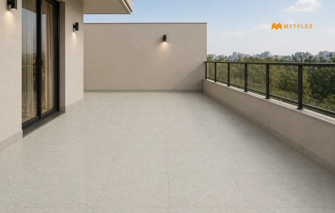 Anti Skid tiles in the terrace